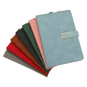 pu leather business notebook with u clasp