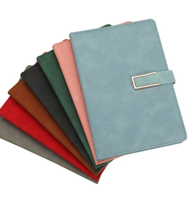 pu leather business notebook with u clasp