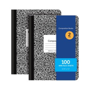 b5 marble print ruled student notebook