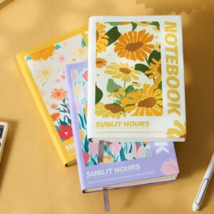 floral pattern heavyweight paper notebook