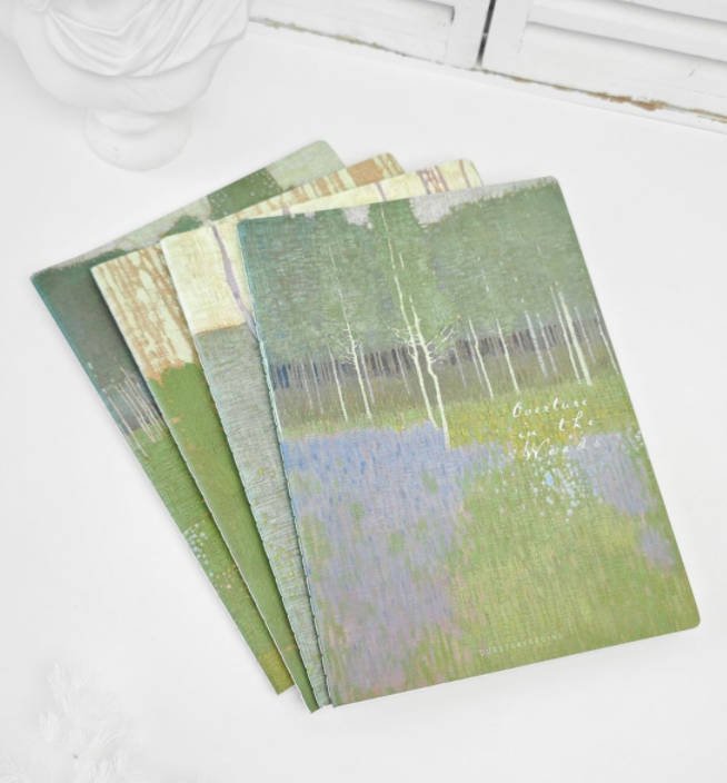 forest overture thread sewn notebook