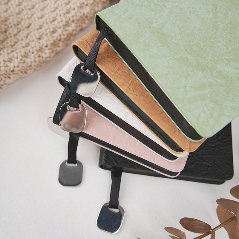 Paper Texture PU Leather Pocket Notebook - SnowInk Printing-notebook ...