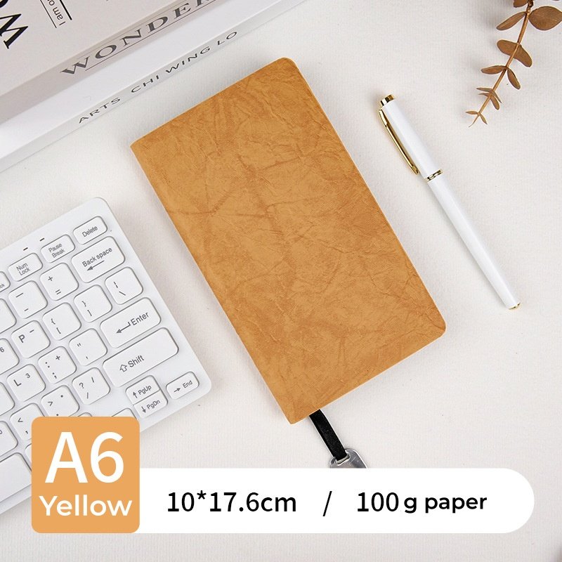 Paper Texture PU Leather Pocket Notebook | Custom Notebook - SnowInk ...