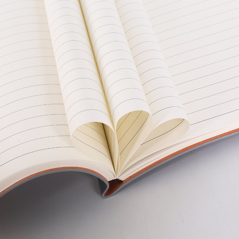 Wax-Finish PU Leather Heavyweight Paper Notebook | Custom Notebook ...