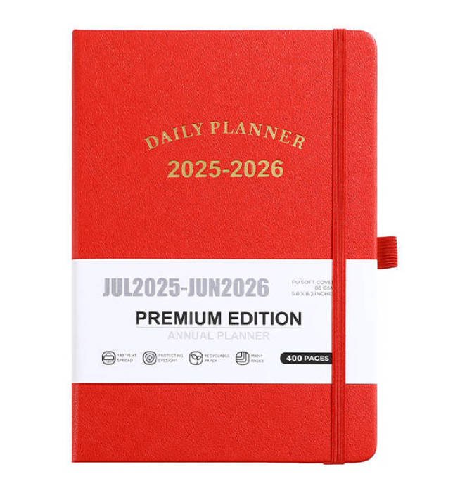 2026 a5 planner with elastic closure band