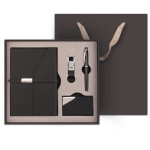 tri fold business notebook gift set