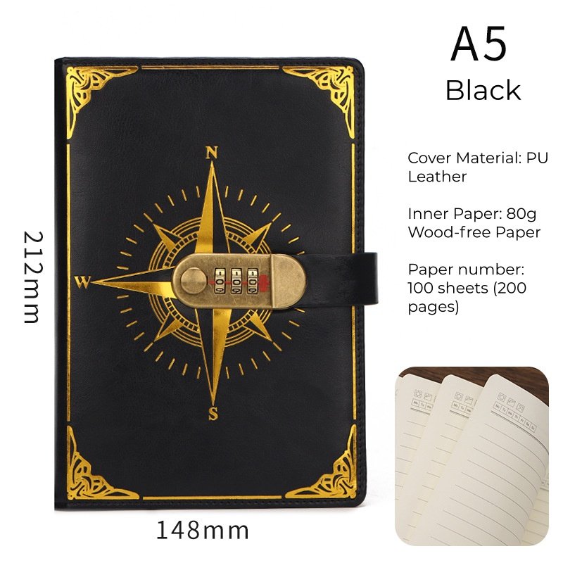 vintage compass pattern password journal vintage compass pattern password journal