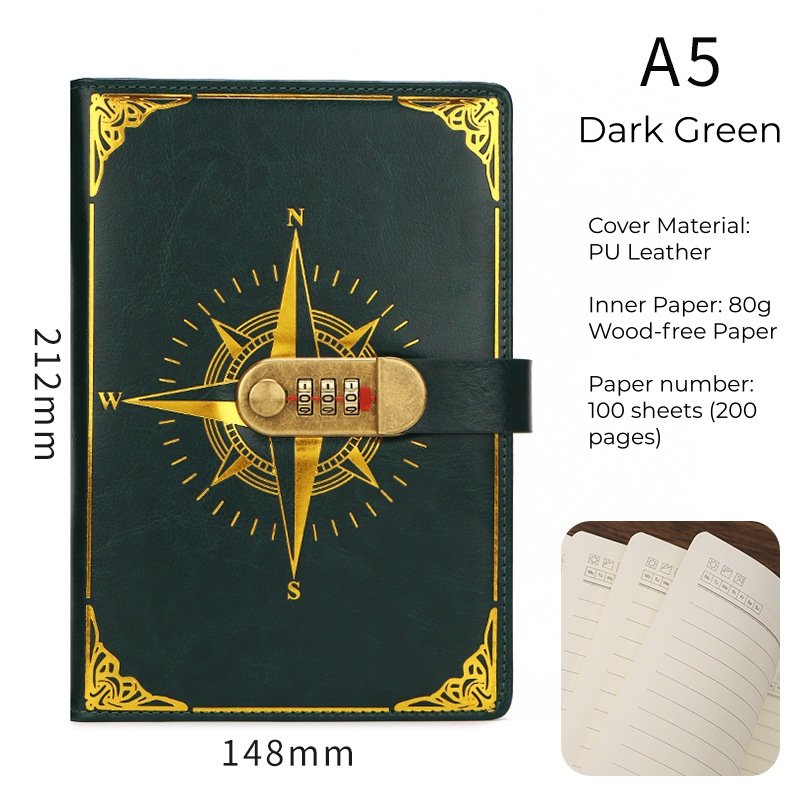 vintage compass pattern password journal vintage compass pattern password journal