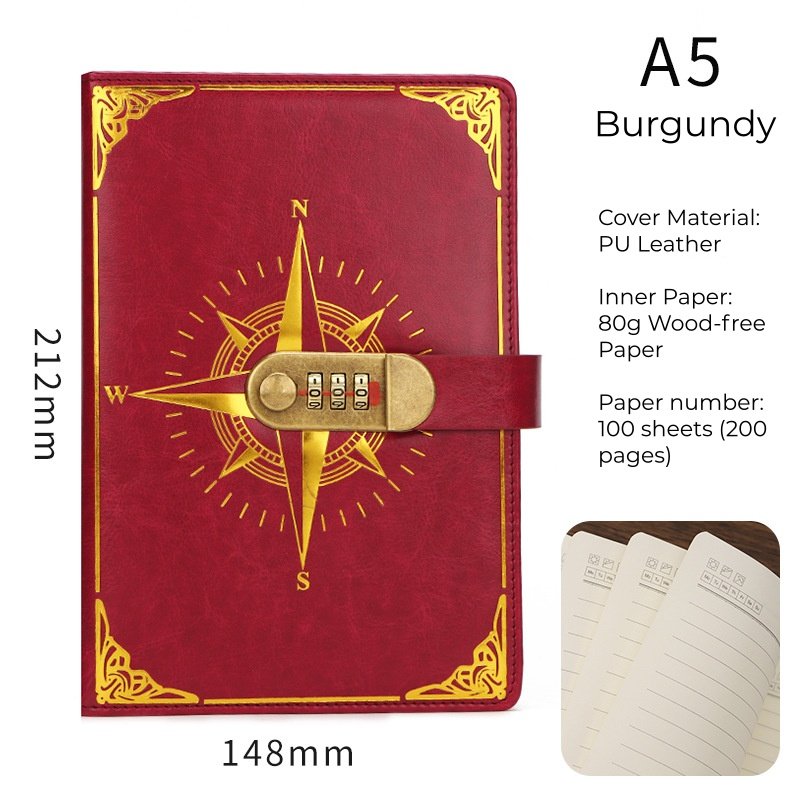 vintage compass pattern password journal vintage compass pattern password journal