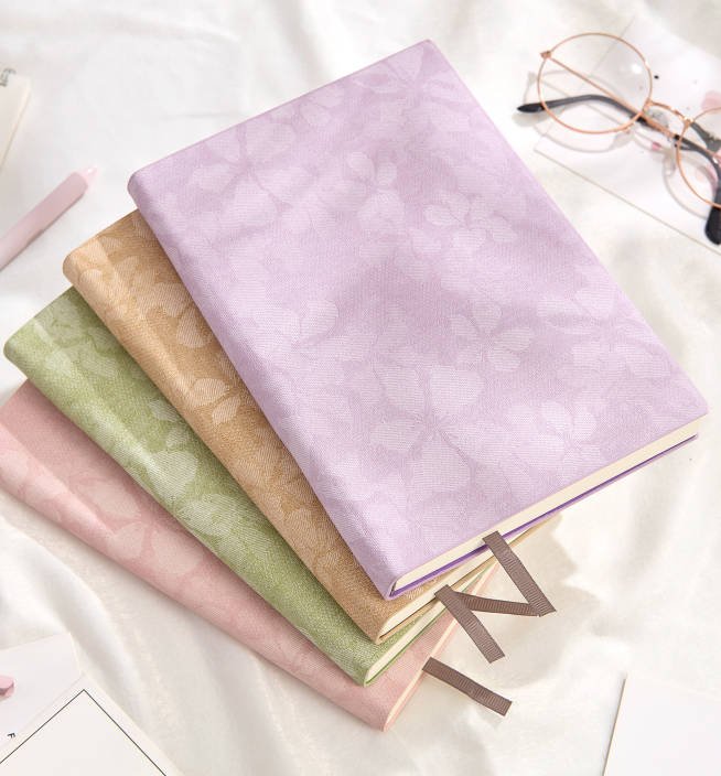 fabric texture printed pattern thickened notebook