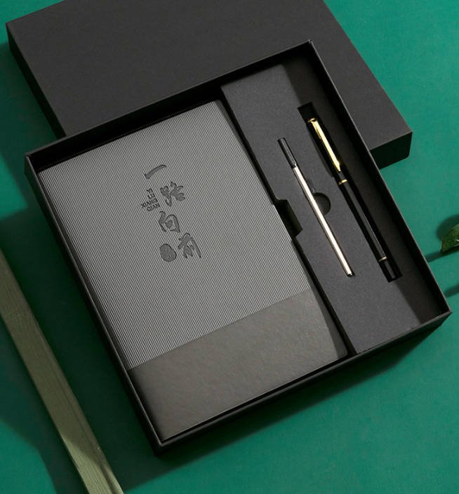 patchwork business notebook gift set