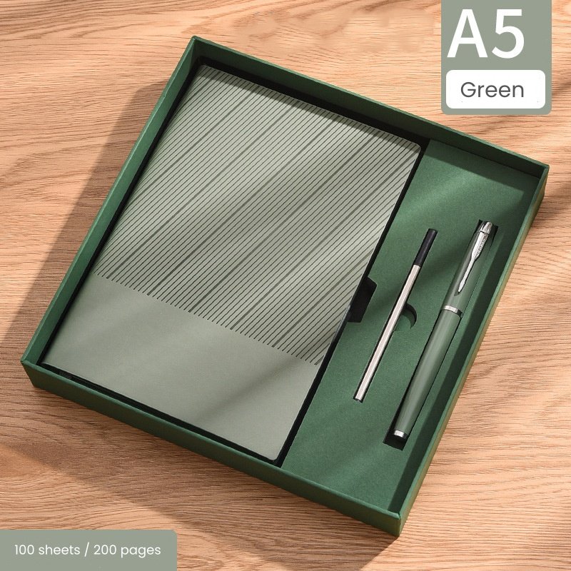 Twill Patchwork Business Notebook Gift Set - Image 7