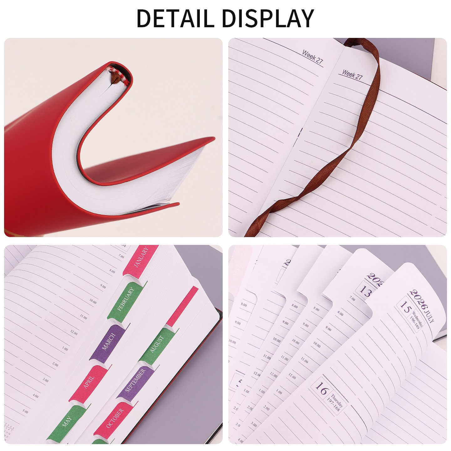 gold stamped 2026 daily planner one page per day gold stamped 2026 daily planner one page per day