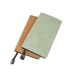 paper texture pu leather pocket notebook