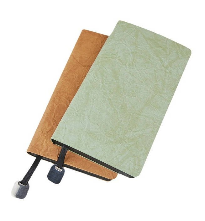 paper texture pu leather pocket notebook