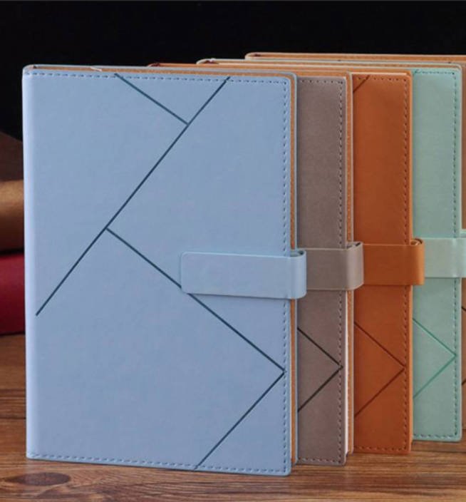diamond quilted pattern notebook with magnetic clasp