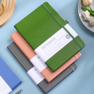 Textured PU Leather Minimalist Elastic Band Notebook