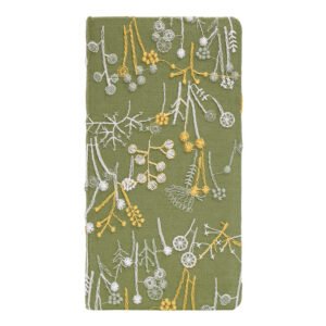 A6 Floral Embroidery Fabric Journal Notebook