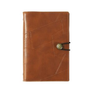 A6 Handcrafted Patchwork Soft PU Leather Loose-Leaf Notebook