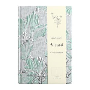 Light Luxury Lily Flower Brocade Jacquard Journal