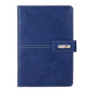 Slim Magnetic Clasp Business Meeting PU Leather Notebook