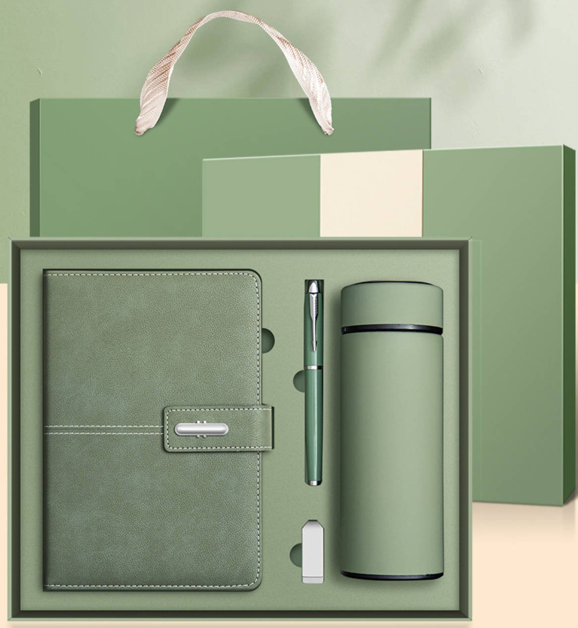 Slim Magnetic Clasp Business Meeting PU Leather Notebook - Image 5
