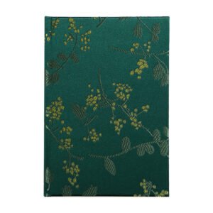 Luxury Pine Shadow Golden Osmanthus Satin Hardcover Notebook