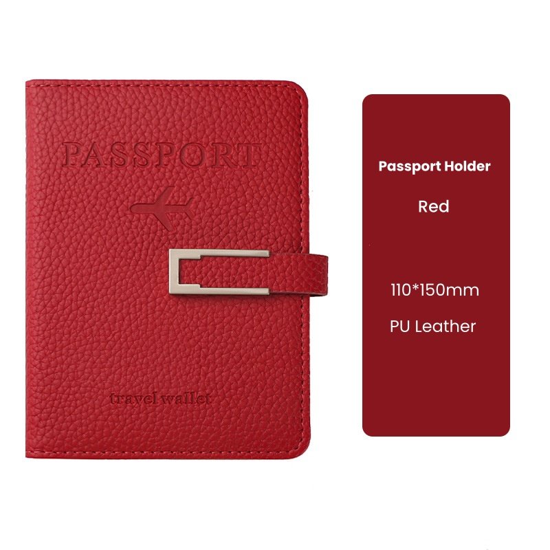 Multi-Card Slot RFID Passport Holder PU Leather Luggage Tag & Notebook Gift Set - Image 13