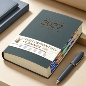 2027 English Daily Planner One Page Per Day Diary