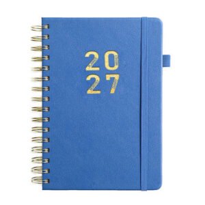 Spiral-Bound Elastic Band 2027 Daily Planner